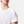 Weißes Bambus-T-Shirt mit Rundhalsausschnitt