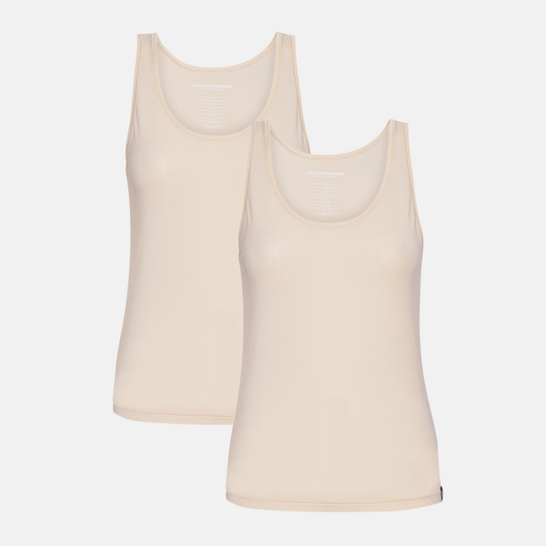 Cream Bamboo Tank Top 2-Pack