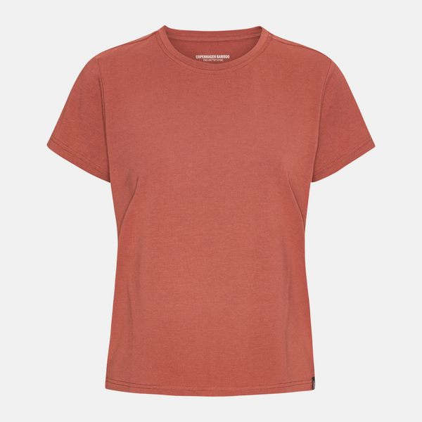 3er-Pack Bambus-T-Shirt lila Taube/dekadente Schokolade/Terracotta
