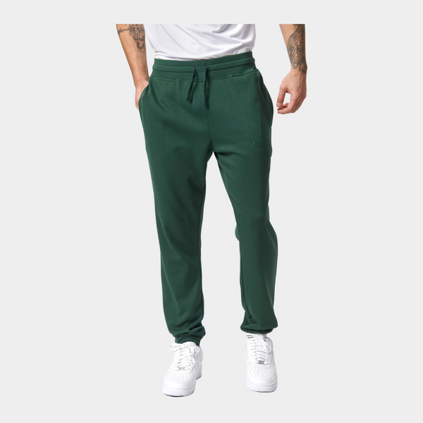 Grüne Bambus-Sweatpants mit Logo