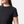 Schwarzes Kurzarm-T-Shirt aus Bambus