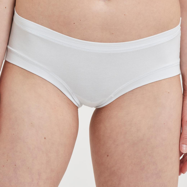 3er-Pack weiße Bambus-Hipster-Slips