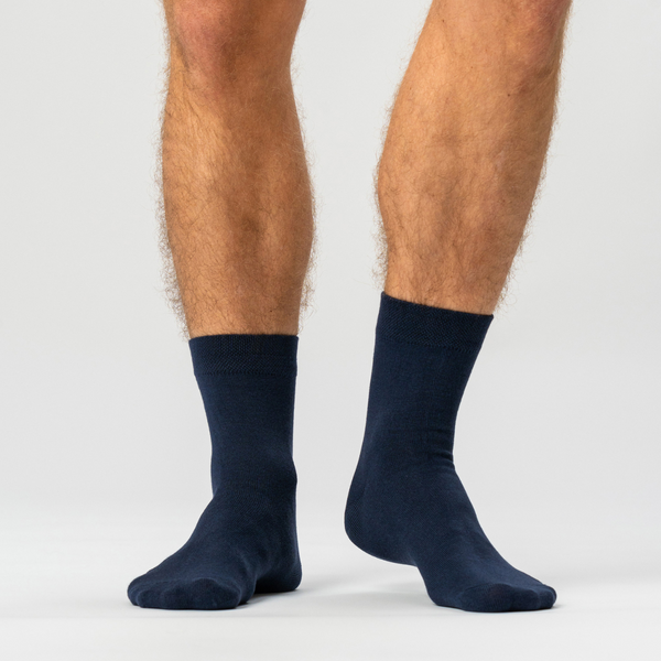10 Paar Bambussocken niedrig geschnitten schwarz/navy