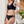Schwarzes Bambus-Tanga-Höschen mit femininen Details