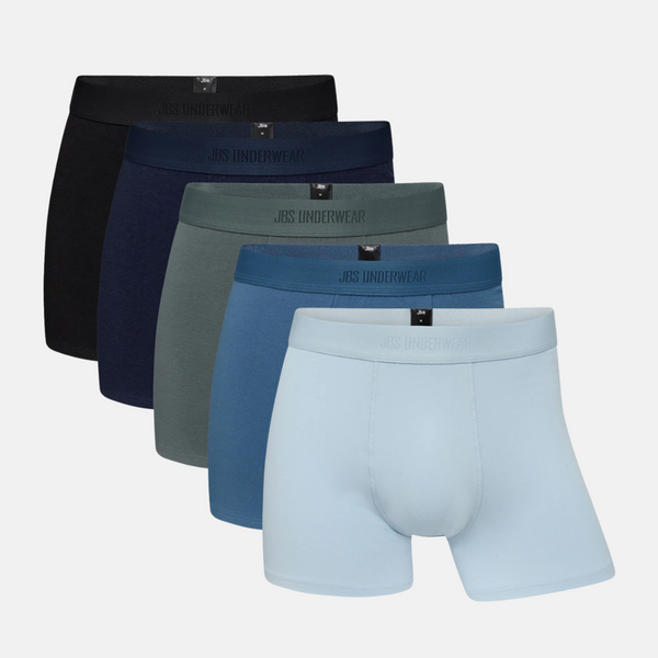 5 Paar Bambus-Unterhosen blau/grau mix