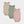 Izzy Bambus-Bodysuit - 3er-Pack - rosa, grün, beige