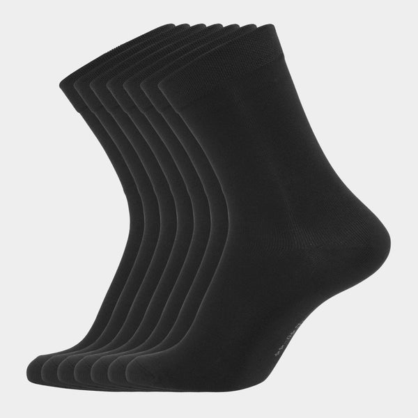 7 Paar schwarze Socken aus Bambus