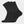 3 Paar schwarze Tennissocken aus Bambus