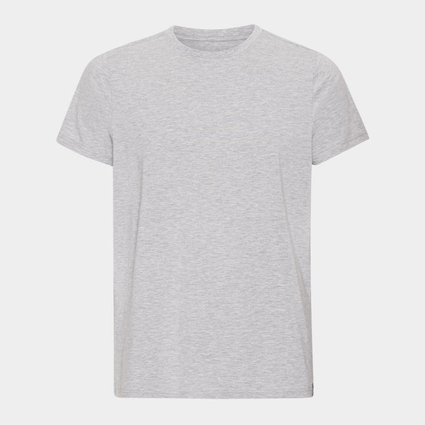 3er-Pack Bambus-T-Shirt dunkelgrau melange/hellgrau/weiß