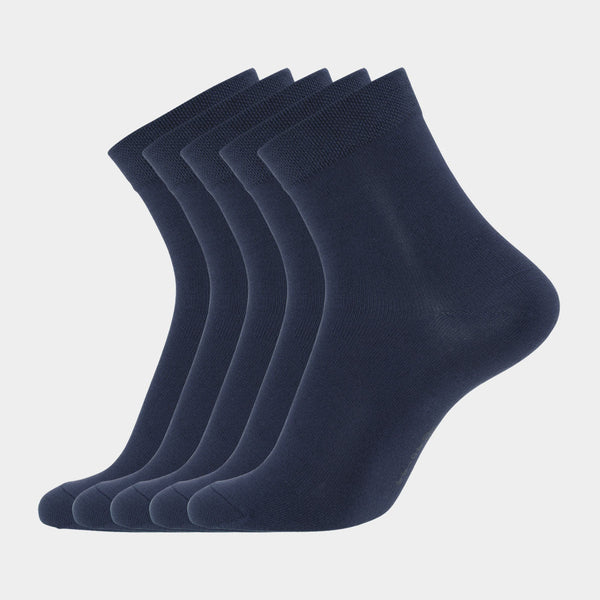 5 par navy bambus strømper ( Low cut ) 40-44   Copenhagen Bamboo