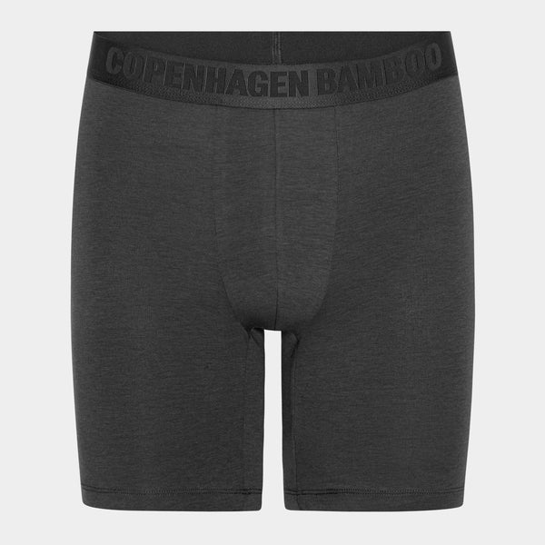 Bambus-Unterhosen mit langen Beinen - 3er-Pack schwarz - marineblau - grau