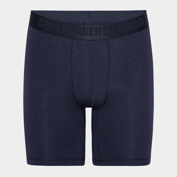 Bambus-Unterhosen mit langen Beinen - 3er-Pack schwarz - marineblau - grau