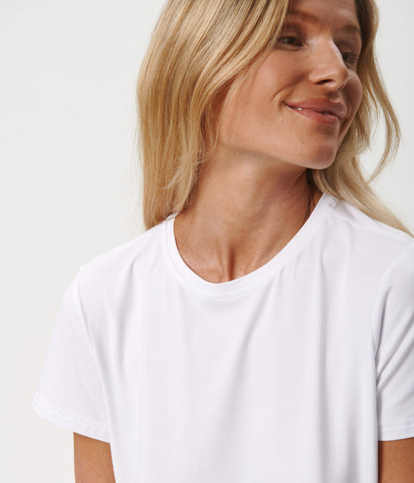 3er-Pack weißes Bambus-T-Shirt