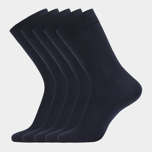 5 Paar Bambussocken navy