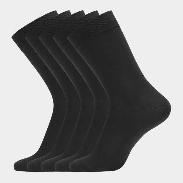5 Paar Bambussocken schwarz