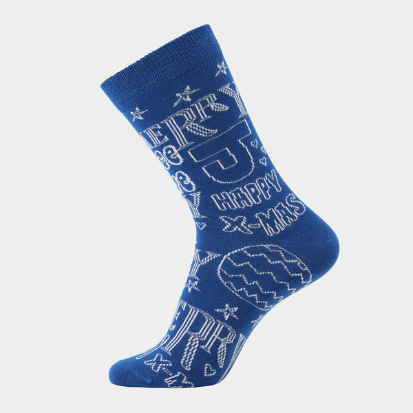 5 Paar Socken aus Bambus - Weihnachtszeichnungen