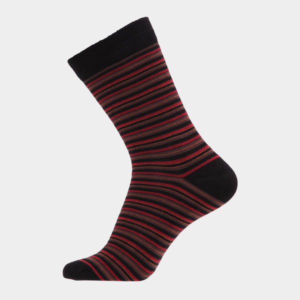 5 Paar Bambus-Socken - Multistreifen-Mix
