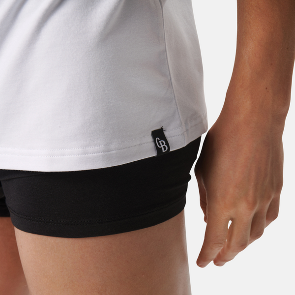 3er-Pack Bambus-T-Shirt schwarz/schwarz/weiß