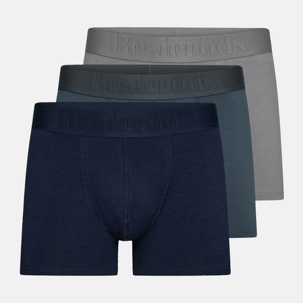 3 Paar grau/grün/blaue Bambus-Unterhosen