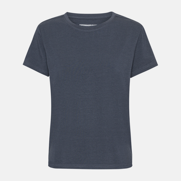 Dunkelgraues kurzärmeliges Bambus-T-Shirt