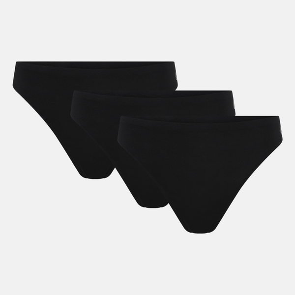 3er-Pack Bambus-Tanga - schwarz