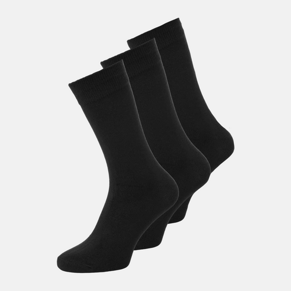 JACBASIC Bamboo Socks Black 3 Pack
