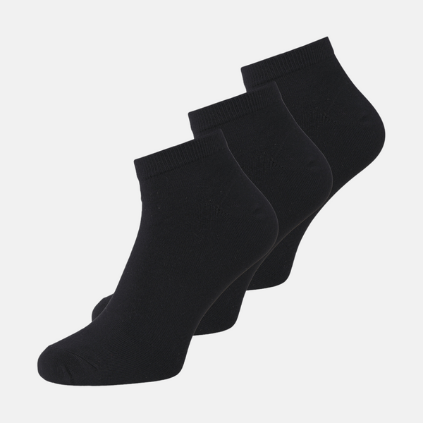 JACBASIC Bambus Söckchen schwarz 3er Pack