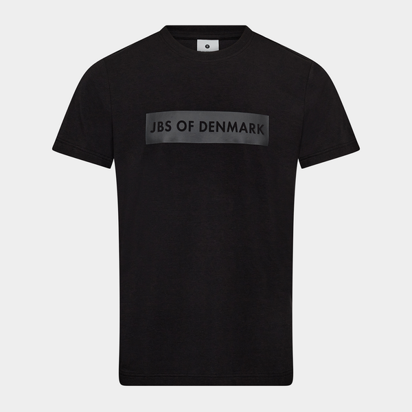 Black bamboo T-shirt with logo