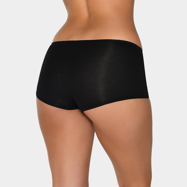 3er-Pack Bamboo Hotpants - schwarz-weiß-nackt