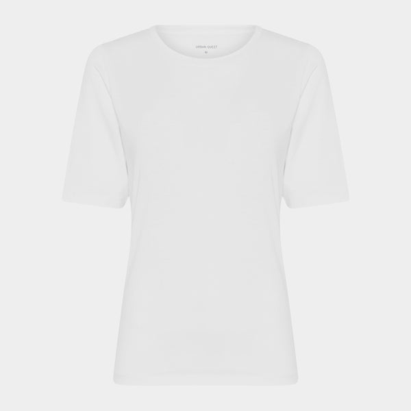 Weißes Bambus-T-Shirt Slim Fit