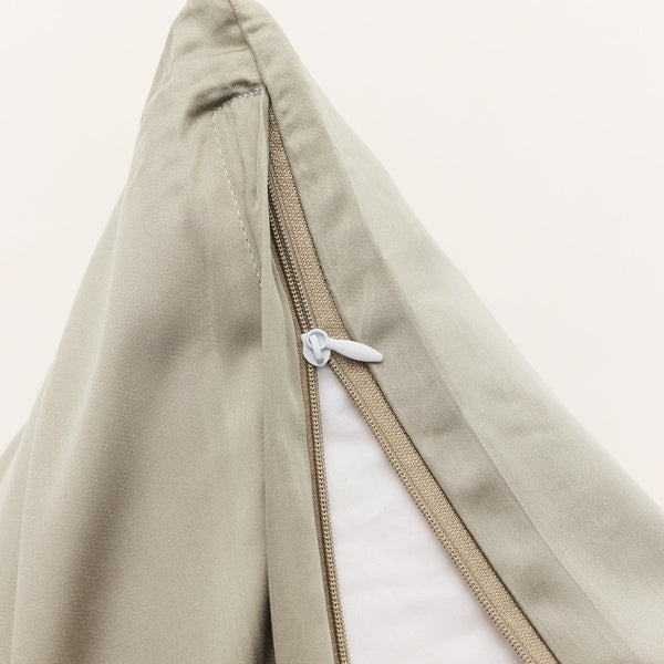 Bambus pudebetræk plaza taupe TC400 fra Nordic Weaving