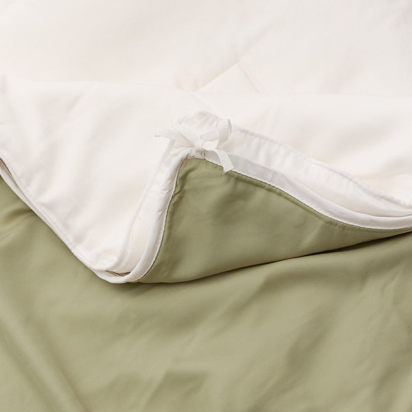 Bambus sengetøj khaki fra Nordic Weaving