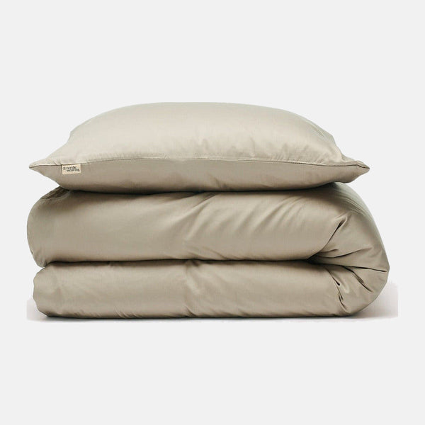 Bambus sengetøj plaza taupe TC400 fra Nordic Weaving
