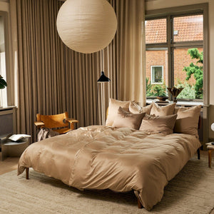 Bambus sengetøj taupe TC400 fra Nordic Weaving