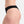 3 pak bambus g-streng trusser seamless med blonde i sort