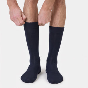 Navy Bambus Strømper 45-48   Egtved