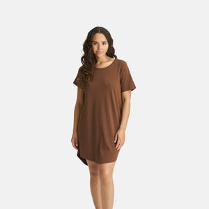 Brun bambus Big shirt fra JBS of Denmark