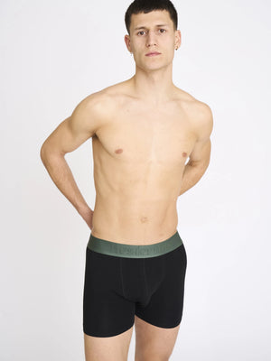 Resteröds schwarze Bambus-Boxershorts für Herren