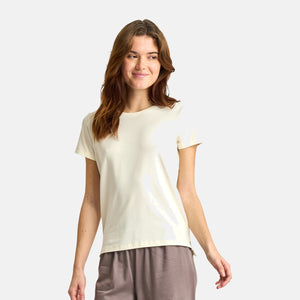 Creme bambus T-shirt