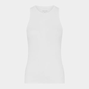 Hvid rib bambus Tank Top fra Urban Quest