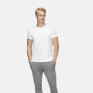 Hvid bambus T-shirt fra JBS of Denmark