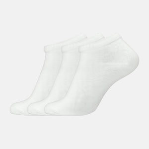 3er-Pack weiße Bambus-Sneakersocken von Jack & Jones
