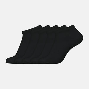 5er-Pack schwarze Bambus-Sneakersocken von Jack & Jones