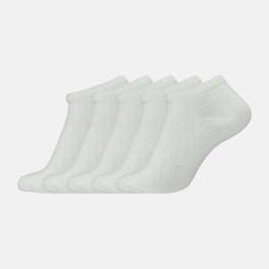 5er-Pack weiße Bambus-Sneakersocken von Jack & Jones