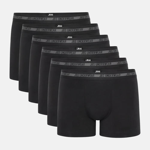 6er Pack Schwarze Bambus-Unterhosen