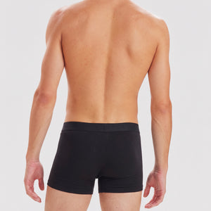 6 pak sort bambus underbukser fra Jack & Jones på model bagfra