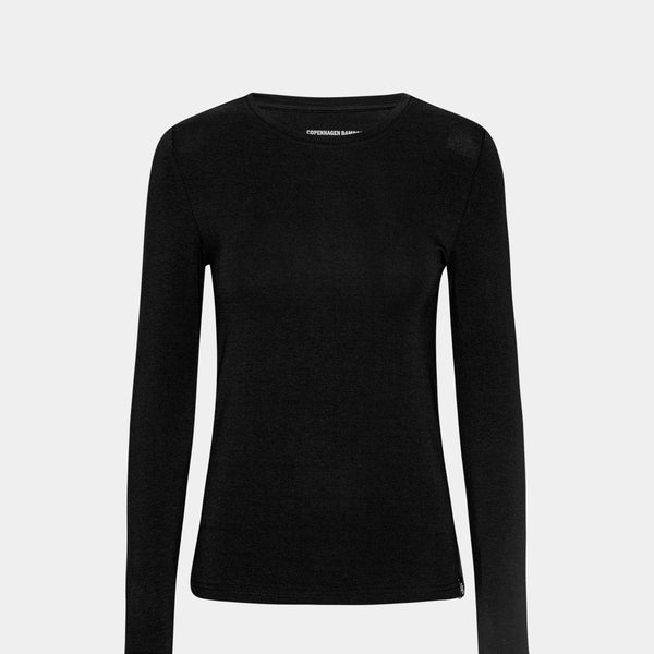 3er-Pack Bambus-Langarm-T-Shirt schwarz/weiß/marine