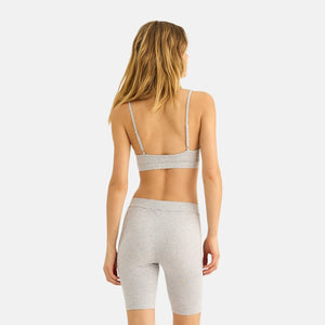 Lys grå melange bambus bike shorts fra JBS of Denmark