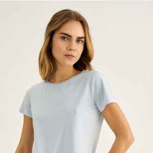 Lyseblå bambus T-shirt