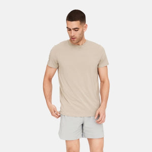 Mørk Khaki bambus T-shirt fra Resteröds billede 2